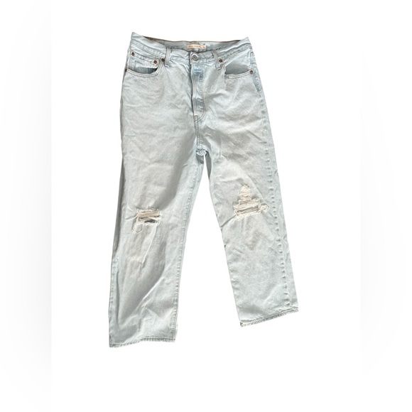 Levi's Denim - 🔥Levi’s Ribcage Straight Ankle Jeans | Size 31 | Light Wash Distressed